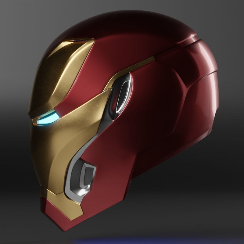 iron man helmet front and side view MK50 Iron Man Helmet – Hero Slash